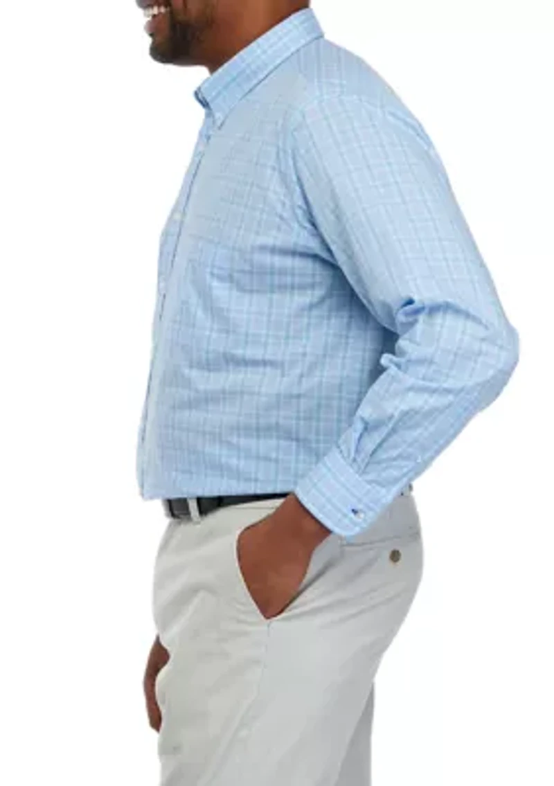 Big & Tall All Over Stretch Dress Shirt
