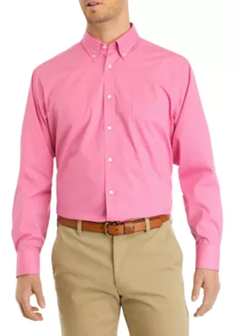 Men's Regular Fit All Over Stretch Dress Shirt