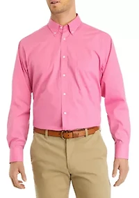 Men's Regular Fit All Over Stretch Dress Shirt