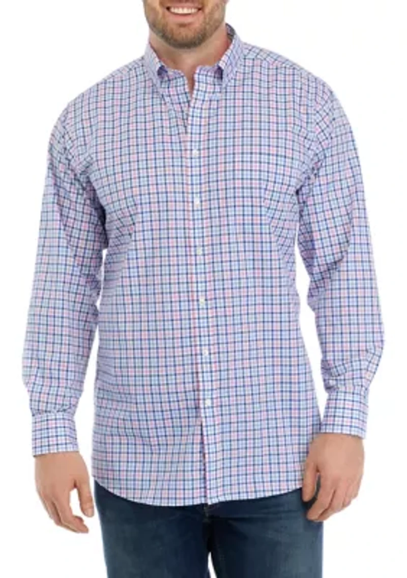Big & Tall All Over Stretch Dress Shirt
