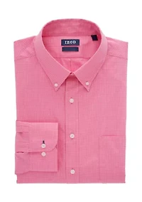 Men's Big All Over Stretch Gingham Dress Shirt