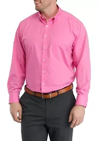 Men's Tall Allover Stretch Gingham Dress Shirt