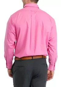Men's Tall Allover Stretch Gingham Dress Shirt