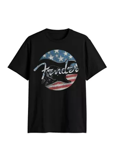 Big & Tall Short Sleeve Fender Free Music Graphic T-Shirt