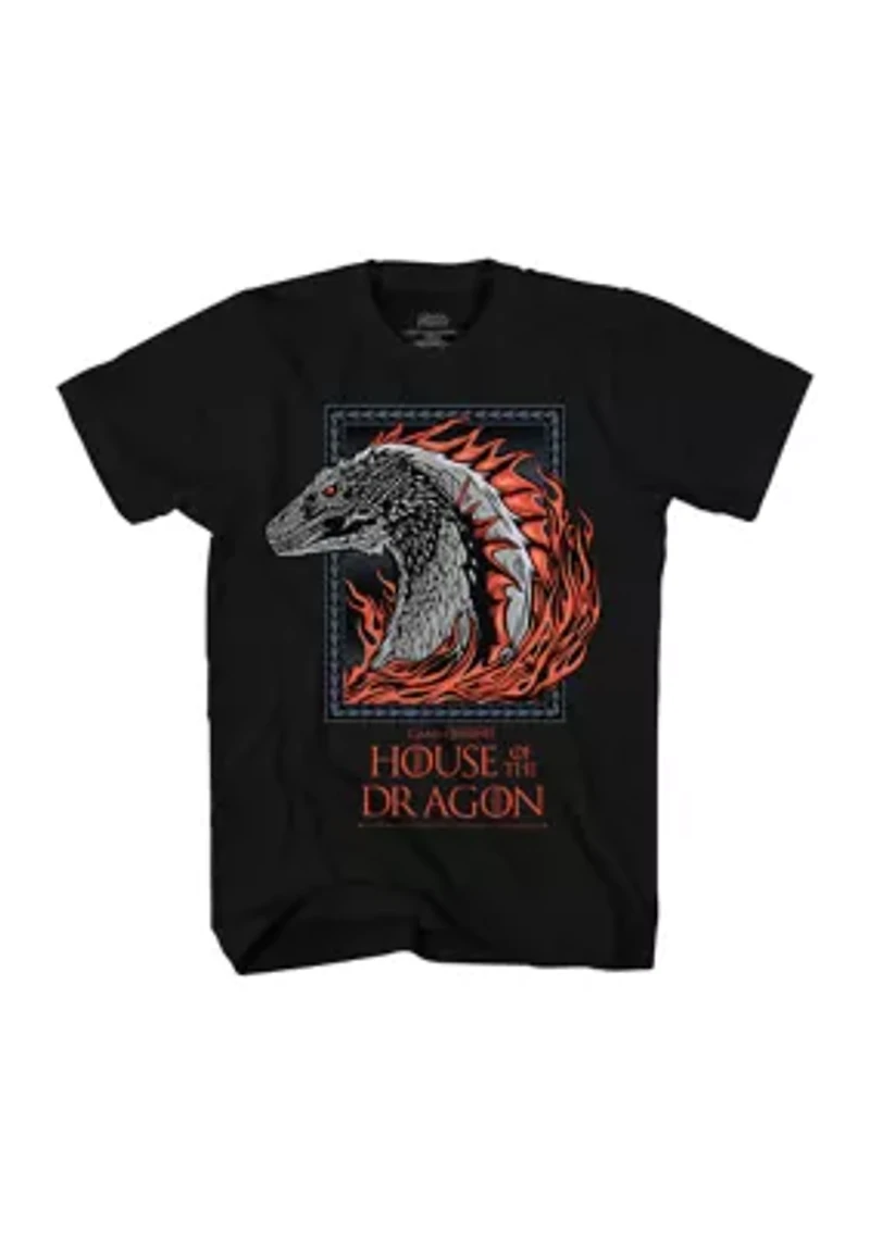 Big & Tall Dragon Badge Graphic T-Shirt