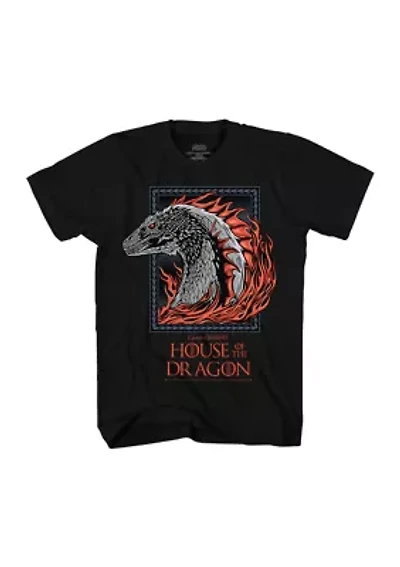 Big & Tall Dragon Badge Graphic T-Shirt