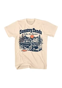 Big & Tall Country Roads Graphic T-Shirt