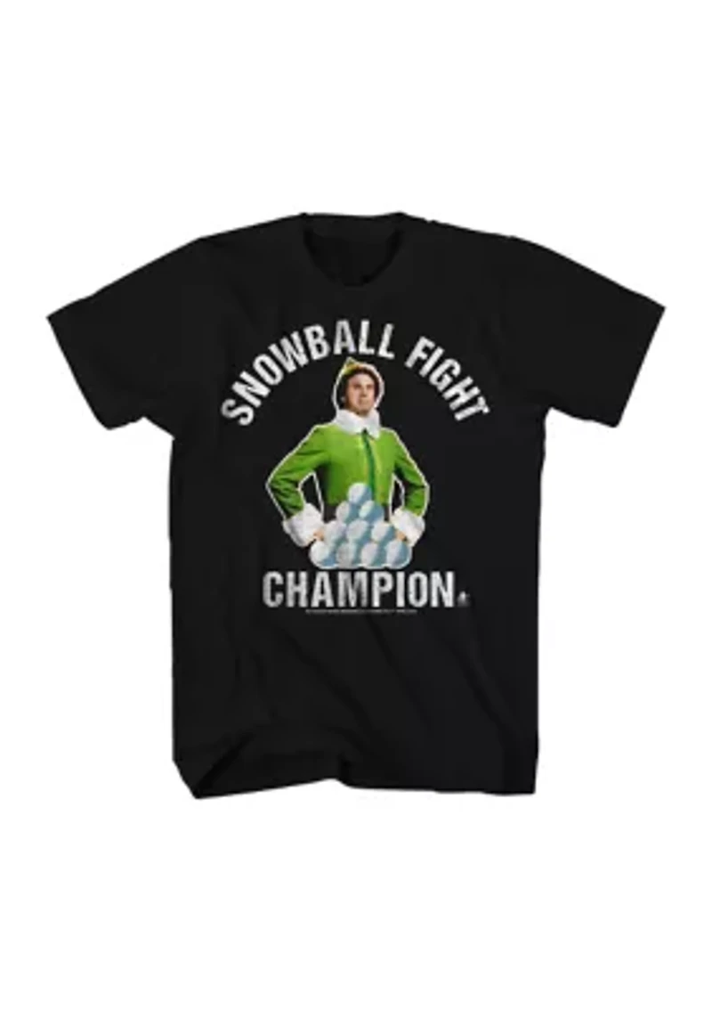 Big & Tall Short Sleeve Snowball Fight Champion Graphic T-Shirt