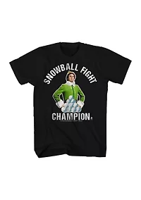 Big & Tall Short Sleeve Snowball Fight Champion Graphic T-Shirt