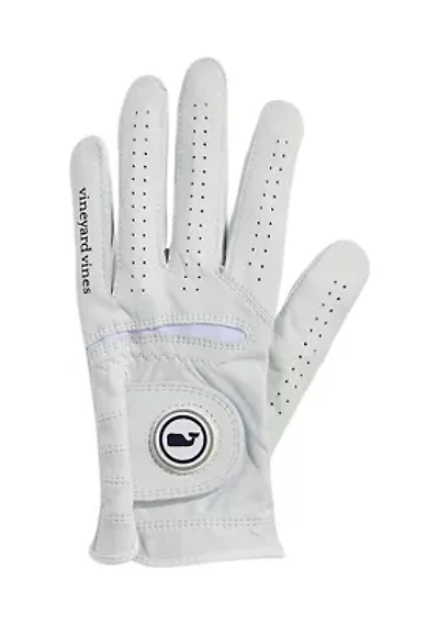Leather Whale Dot Golf Glove Left Hand