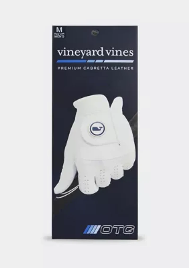 Leather Whale Dot Golf Glove Left Hand