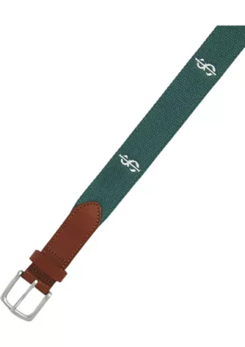 KD Embroidered Winner Canvas Club Belt