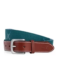 Golf Clubs Embroidered Canvas Club Belt Set