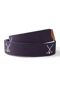 Golf Clubs Embroidered Canvas Club Belt Set