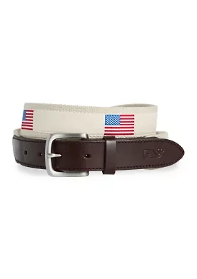 American Flags Canvas Club Belt