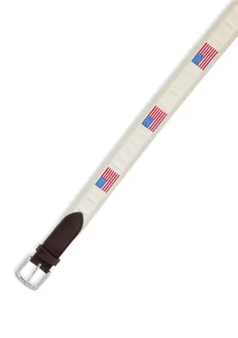 American Flags Canvas Club Belt