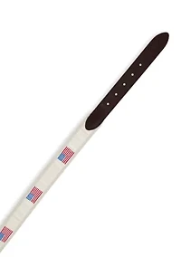 American Flags Canvas Club Belt