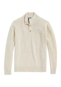 Men's Cellarman Button Mock Sweater