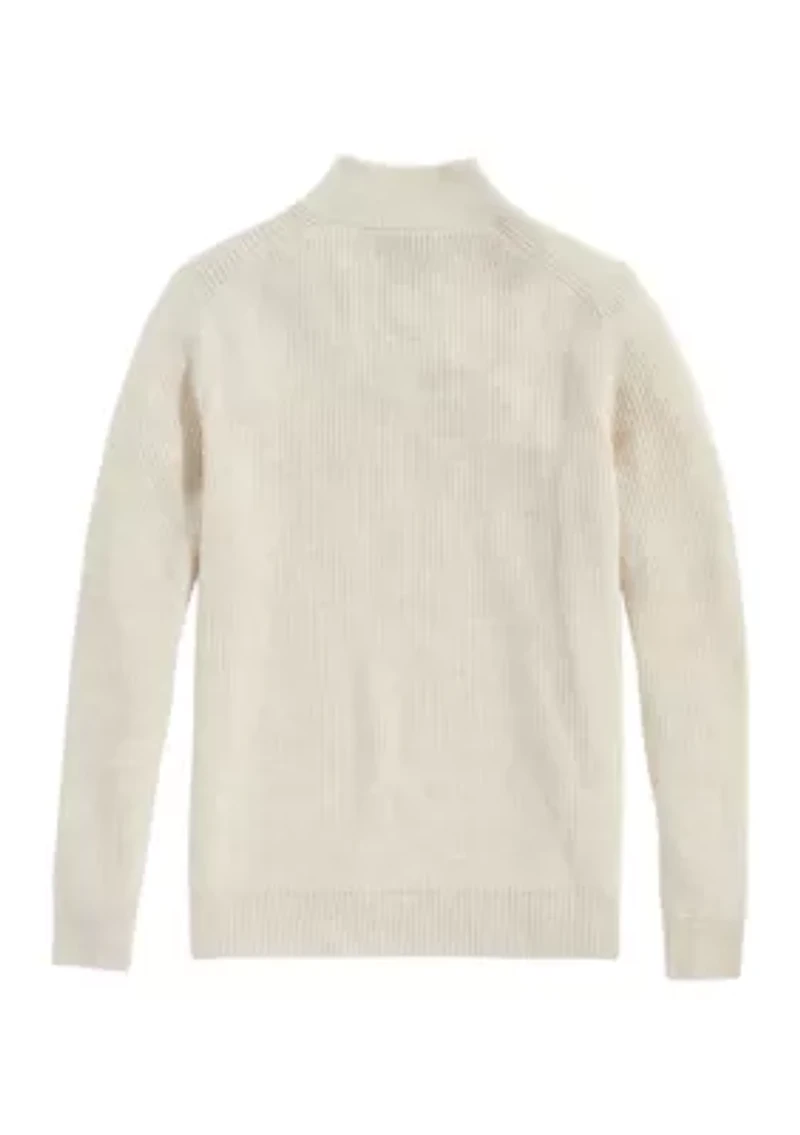 Men's Cellarman Button Mock Sweater