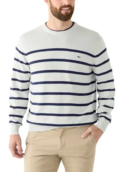 Men's Striped Crew Neck Sweater