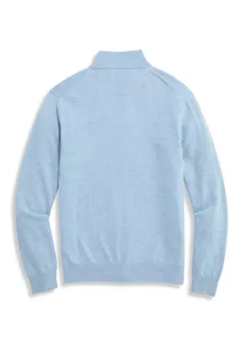 Boathouse Tipped Quarter-Zip Sweater