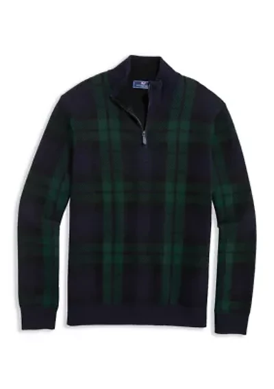 Men's Boathouse Blackwatch Quarter Zip Pullover