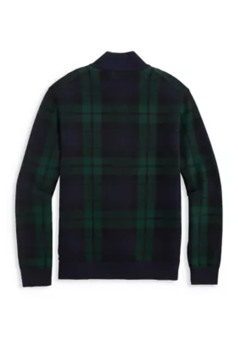 Men's Boathouse Blackwatch Quarter Zip Pullover