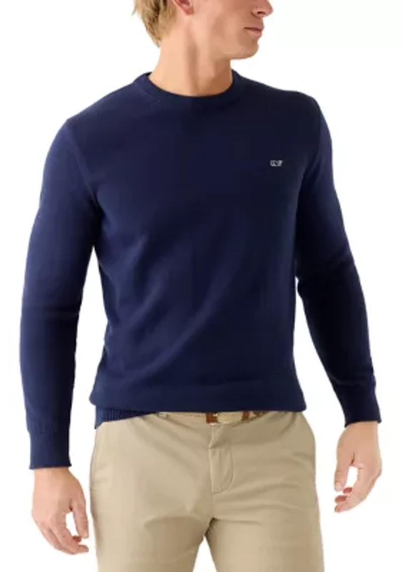 Men's Garment Dyed Cotton Crew Neck Sweatshirt
