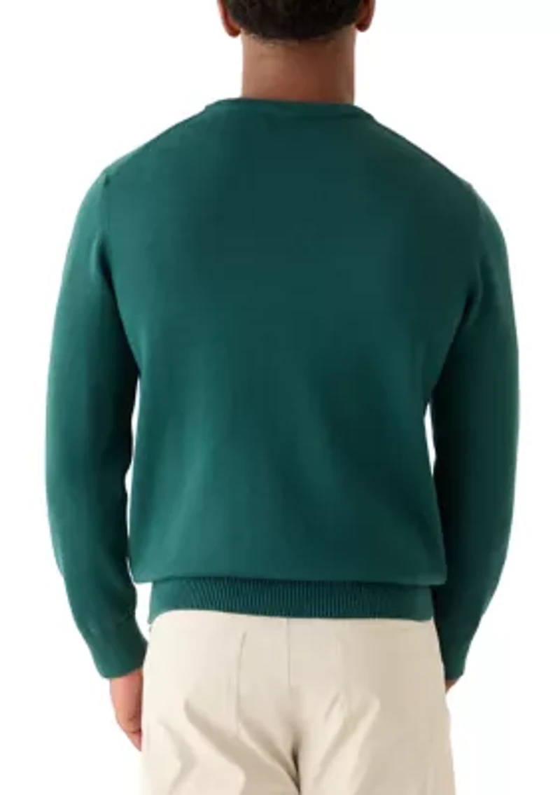 Men's Garment Dyed Cotton Crew Neck Sweatshirt