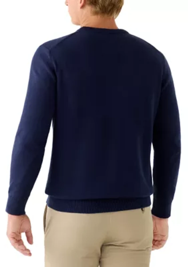 Men's Garment Dyed Cotton Crew Neck Sweatshirt