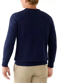 Men's Garment Dyed Cotton Crew Neck Sweatshirt