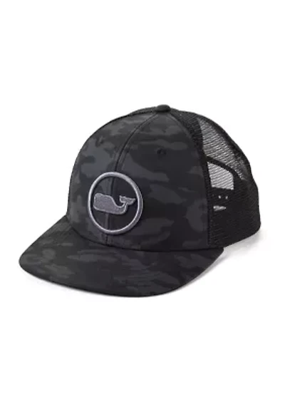 Camo Whale Dot Trucker Hat