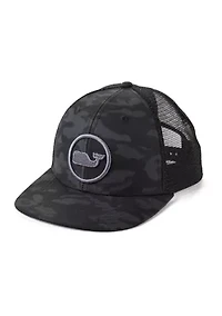Camo Whale Dot Trucker Hat