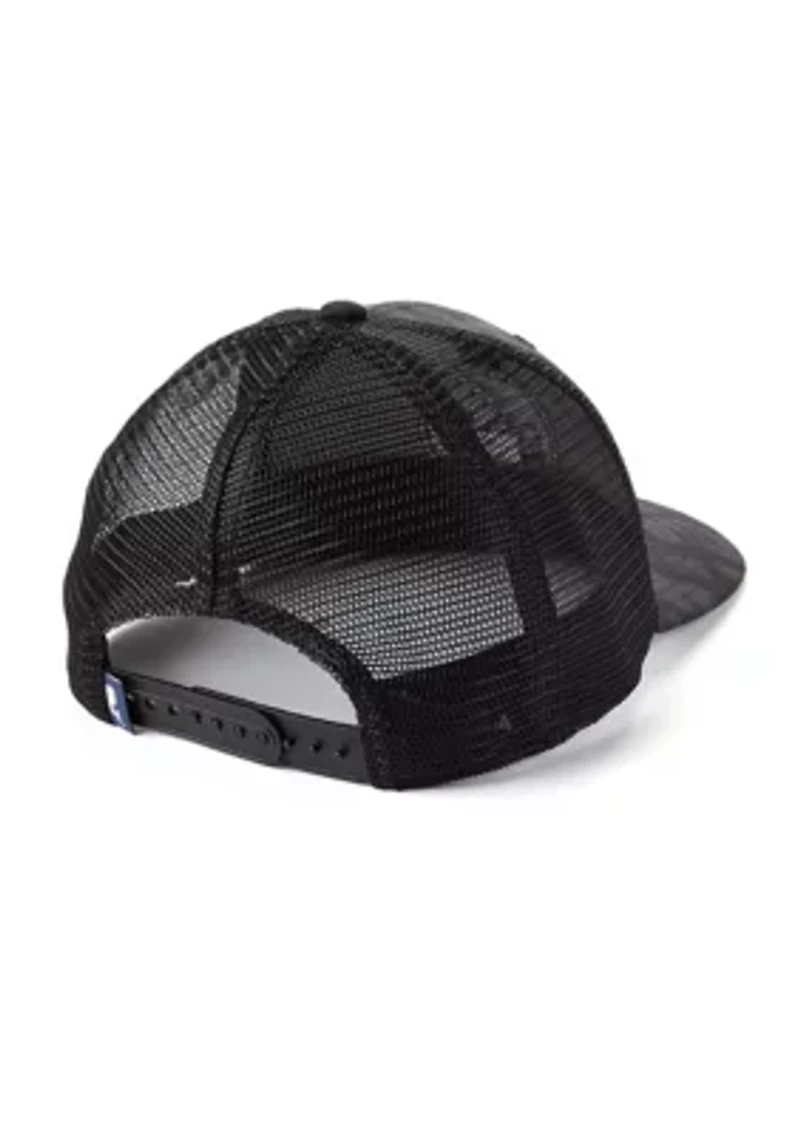 Camo Whale Dot Trucker Hat