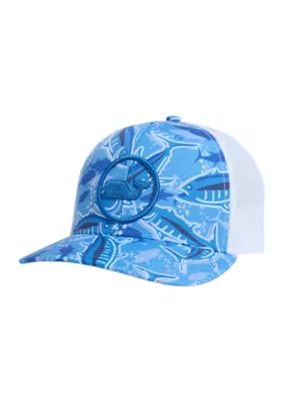 Bonefish Chappy Whale Dot Trucker Hat