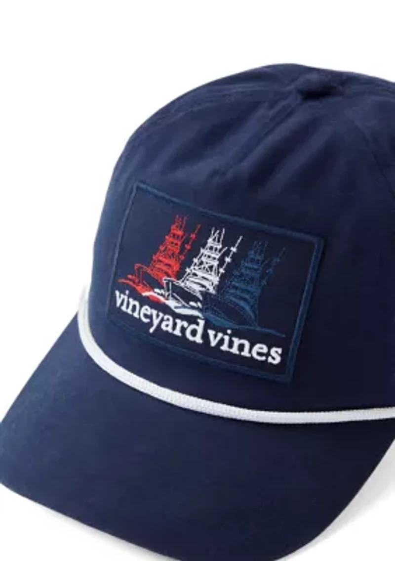 Embroidered Sportfisher 5 Panel Canvas Hat
