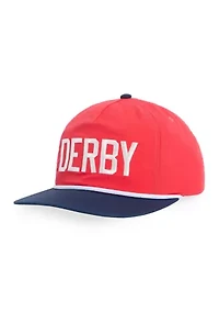 Kentucky Derby Flat Brim Hat