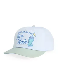 Meet Me at the 19th Hole Performance Flat Brim Hat