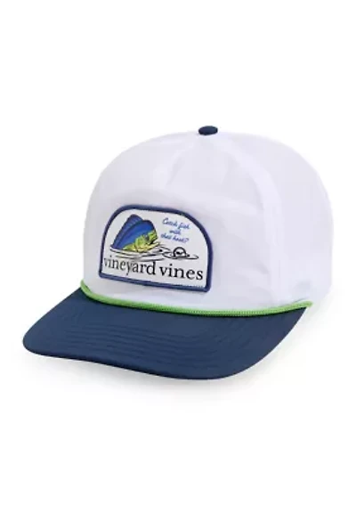 Mahi Golf Ball Flat Brim Cap
