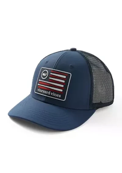 Sports US Flag Patch Trucker Cap