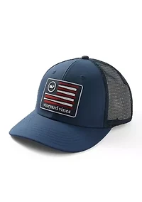 Sports US Flag Patch Trucker Cap