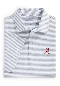 NCAA Alabama Crimson Tide Heathered Winstead Stripe Sankaty Polo Shirt
