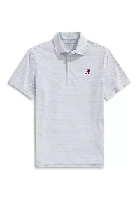 NCAA Alabama Crimson Tide Heathered Winstead Stripe Sankaty Polo Shirt