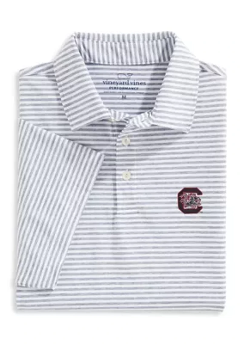 NCAA South Carolina Gamecocks Bradley Stripe Polo Shirt