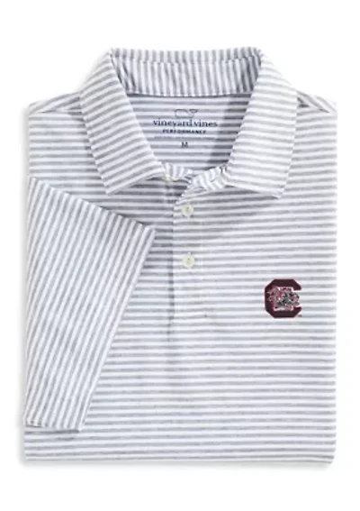NCAA South Carolina Gamecocks Bradley Stripe Polo Shirt