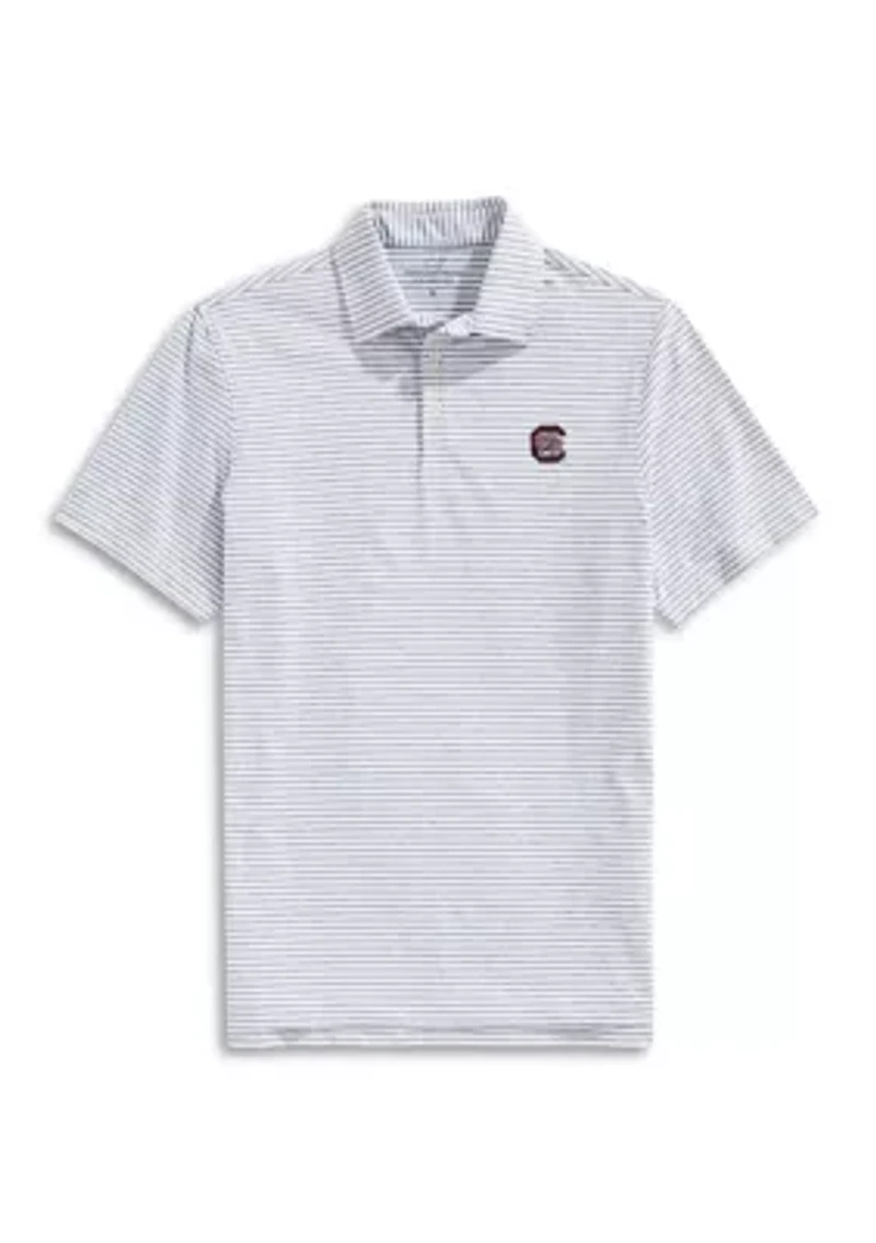 NCAA South Carolina Gamecocks Bradley Stripe Polo Shirt