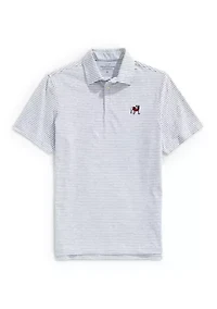 NCAA Georgia Bulldogs Heathered Winstead Stripe Sankaty Polo Shirt