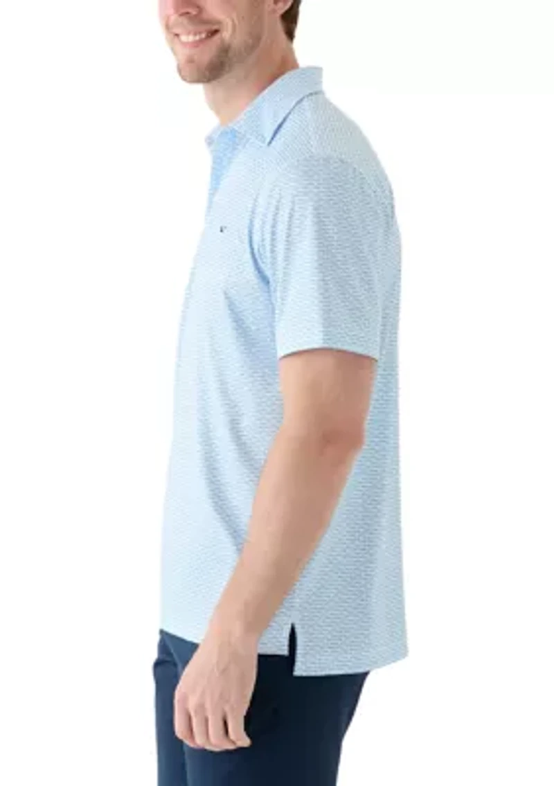 Men's Printed Sankaty Performance Polo Shirt