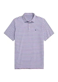 Men's Multi Bradley Stripe Sankaty Polo Shirt