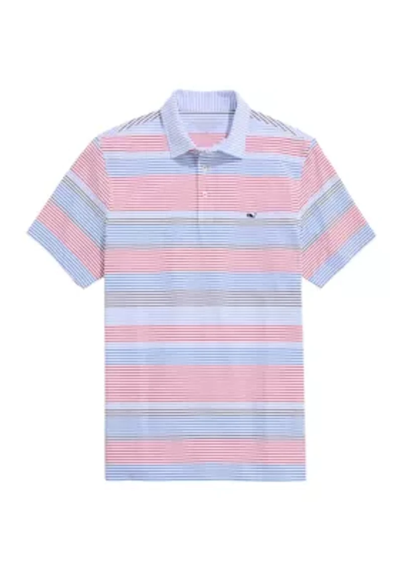 Men's Harborview Engineer Stripe Sankaty Polo Shirt